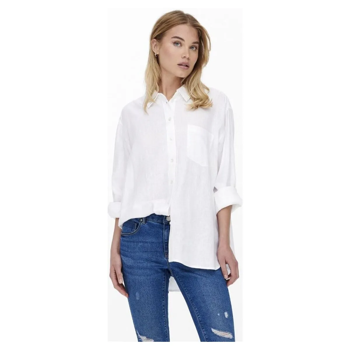 15259585 TOKYO LINEN SHIRT-BRIGHT WHITE