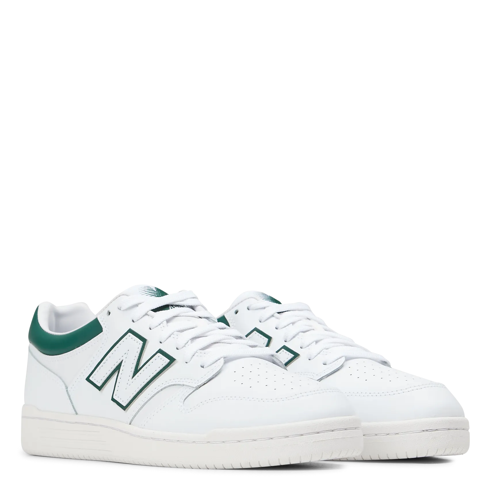 480 - New Balance 480 de dos materiales en blanco