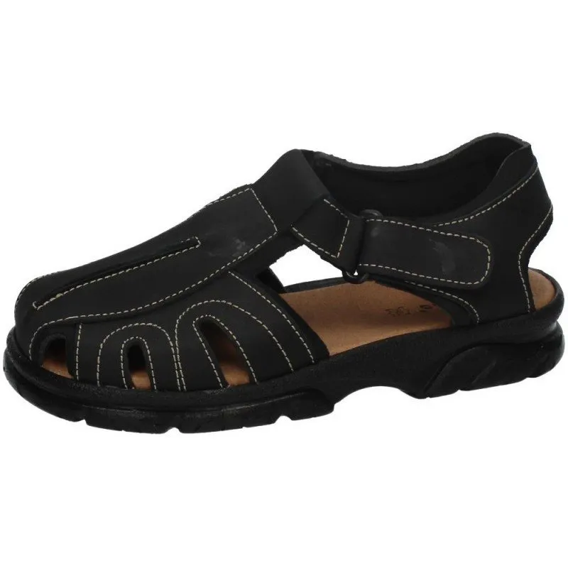 7018 SANDALIAS PIEL DLIRO color NEGRO