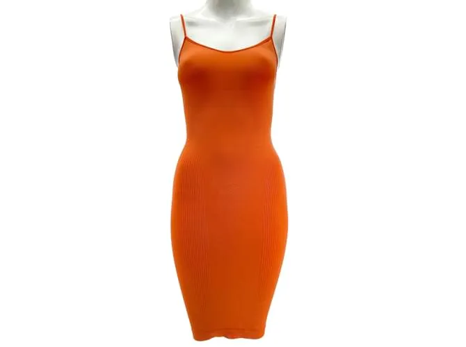 Alaïa ALAIA Vestidos T.fr 38 poliéster Naranja 