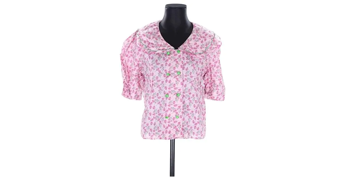 Autre Marque Remera de algodón Rosa 