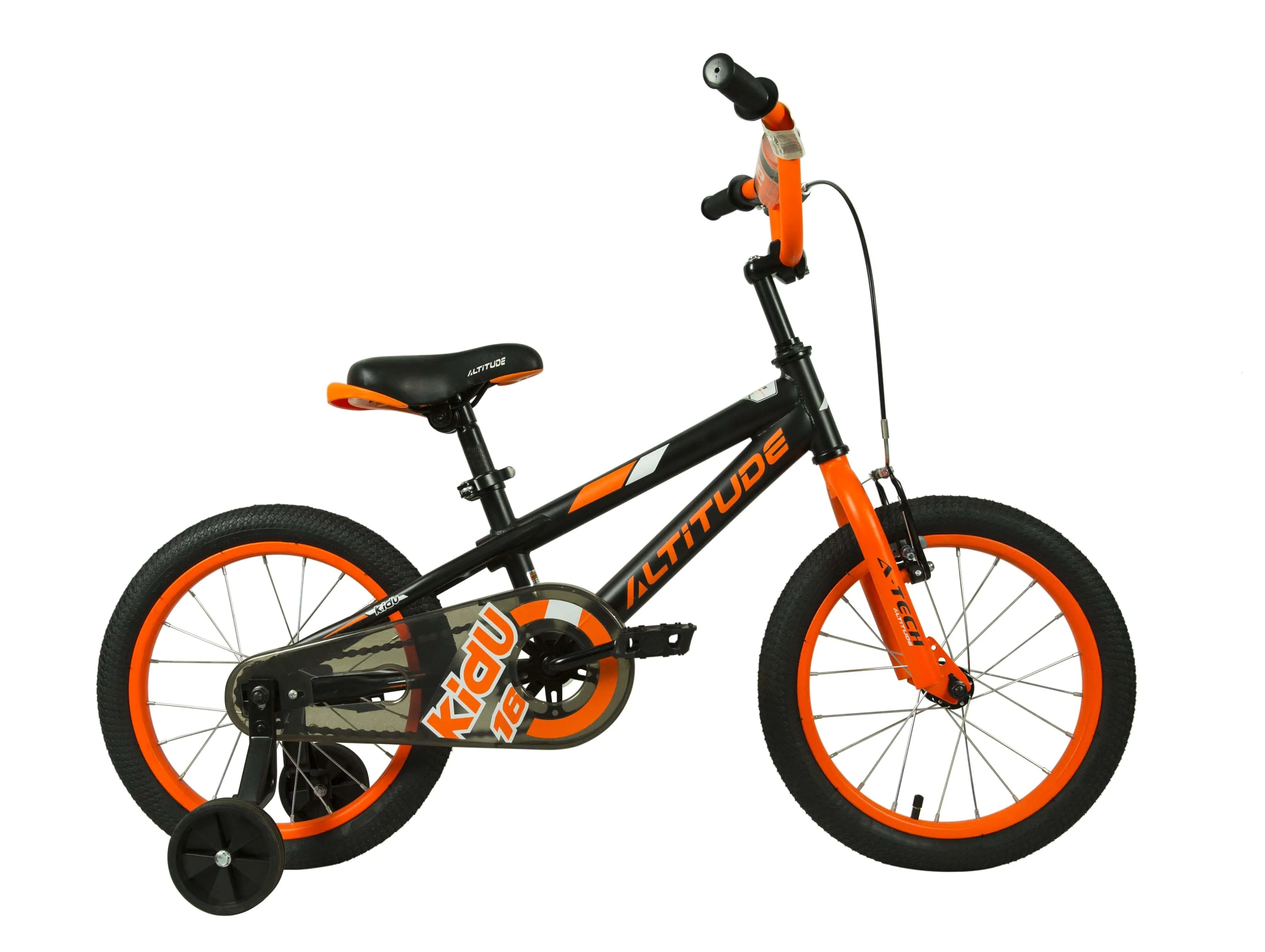 Bicicleta Niño Altitude Kidu 16 Negra/Naranja 2018 