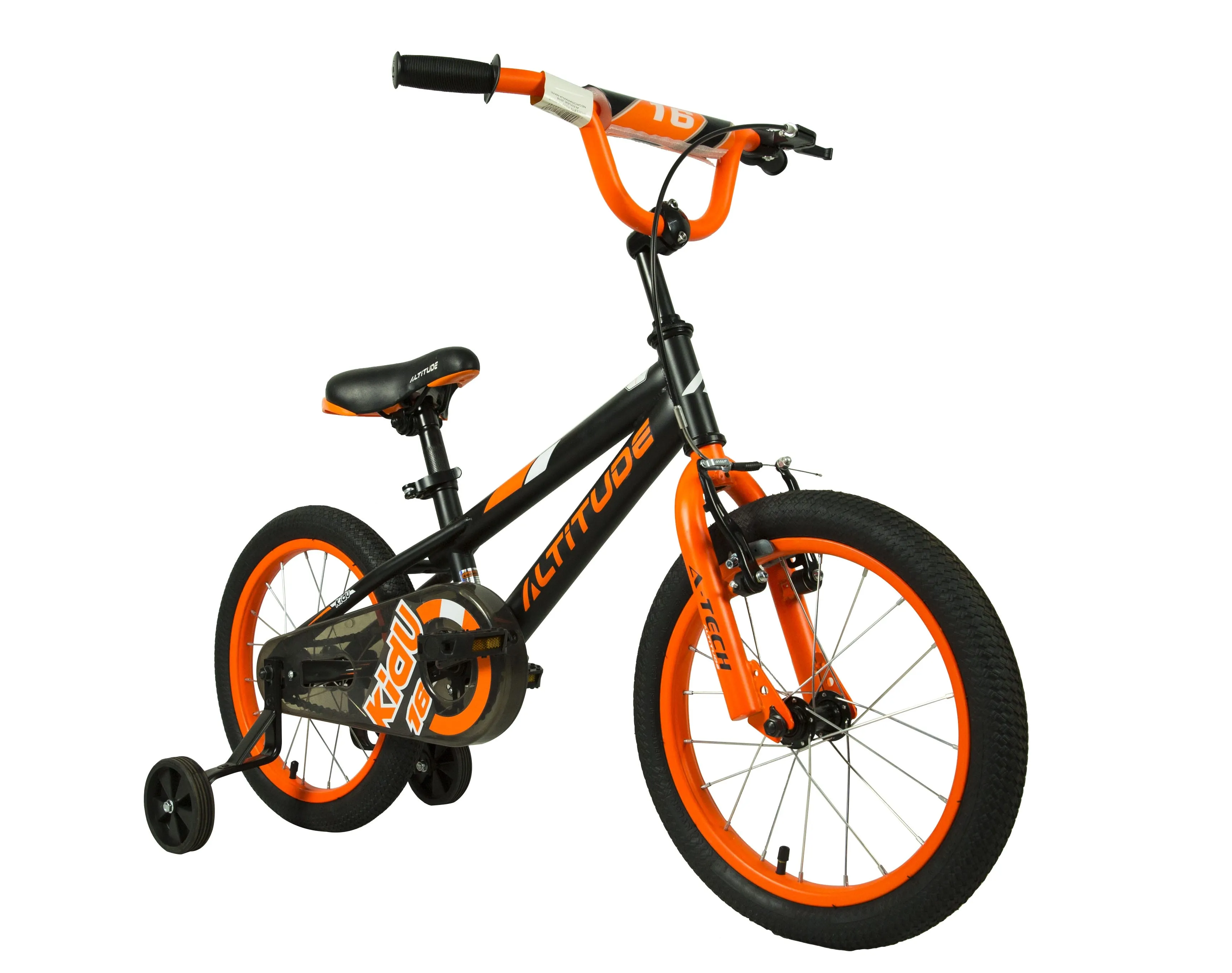 Bicicleta Niño Altitude Kidu 16 Negra/Naranja 2018 