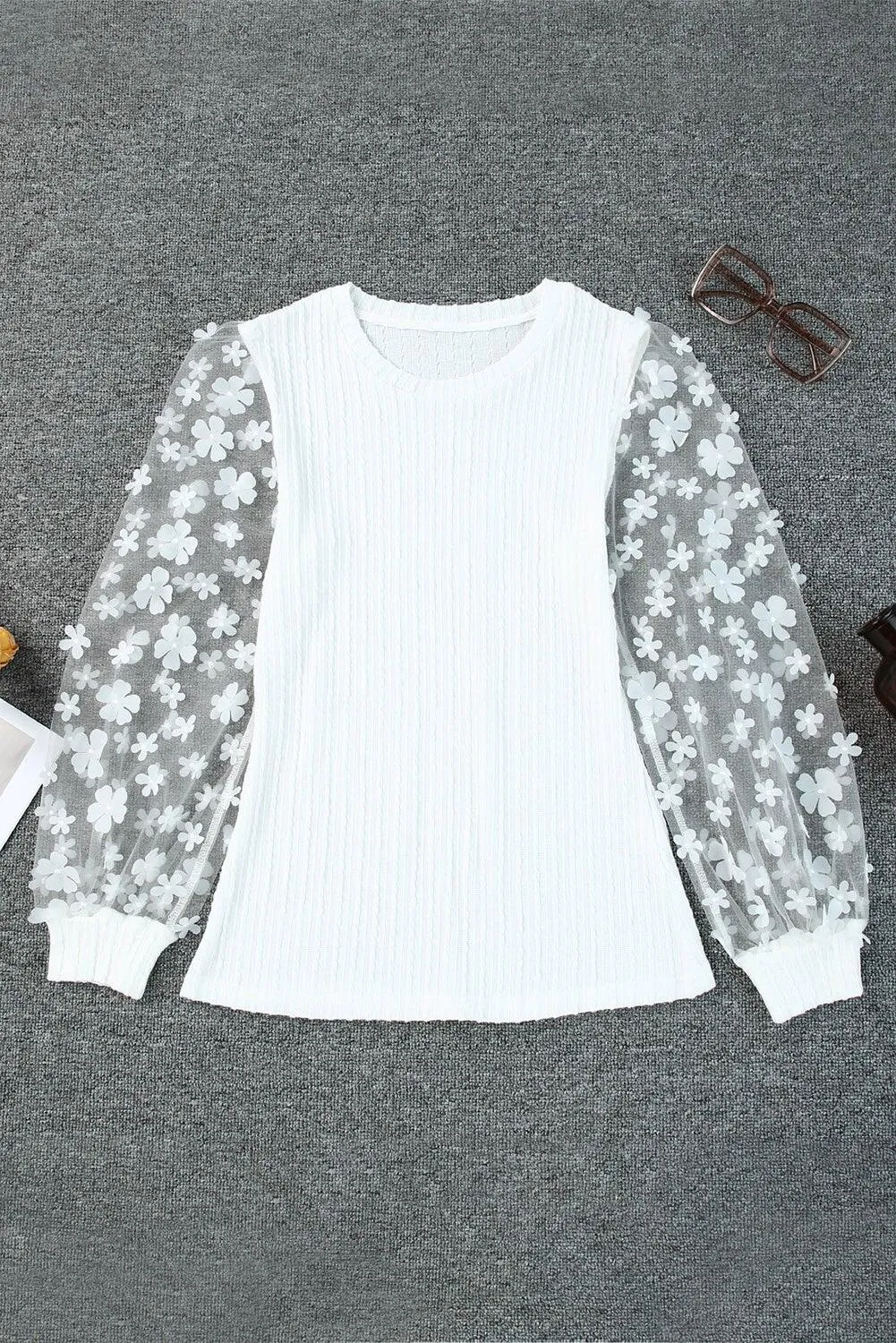 Blusa de punto texturizada