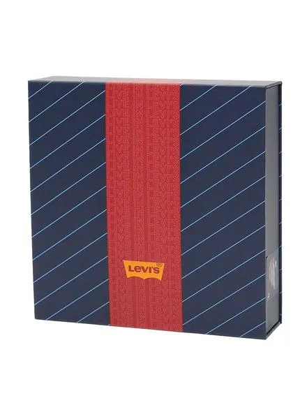 Caja Regalo 3 Bóxer Levis Logo Azul y Rojo Hombre