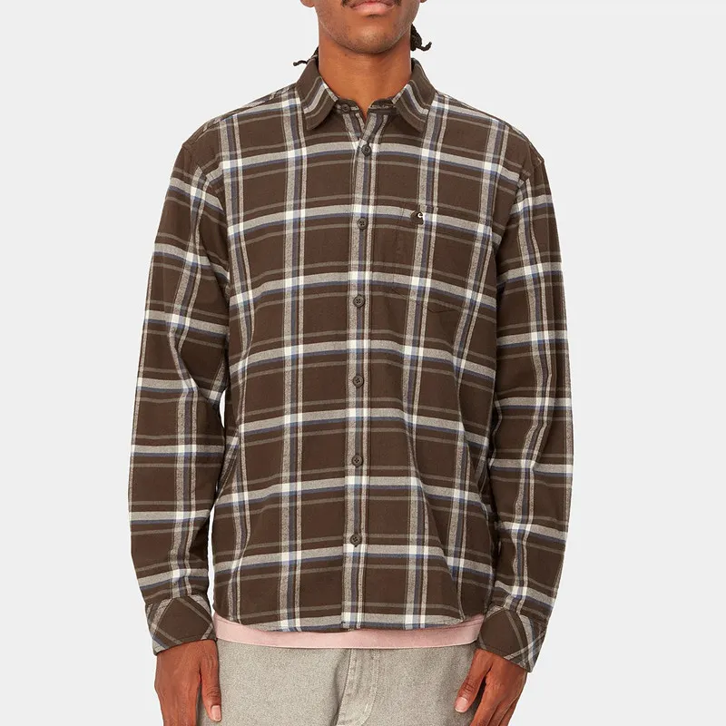 Camisa Carhartt WIP: LS Barten Shirt (Barten Check Buckeye)