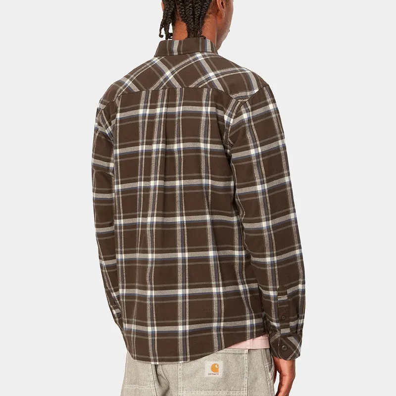 Camisa Carhartt WIP: LS Barten Shirt (Barten Check Buckeye)