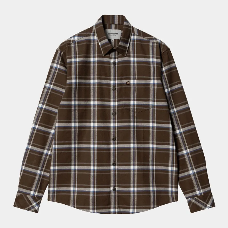 Camisa Carhartt WIP: LS Barten Shirt (Barten Check Buckeye)