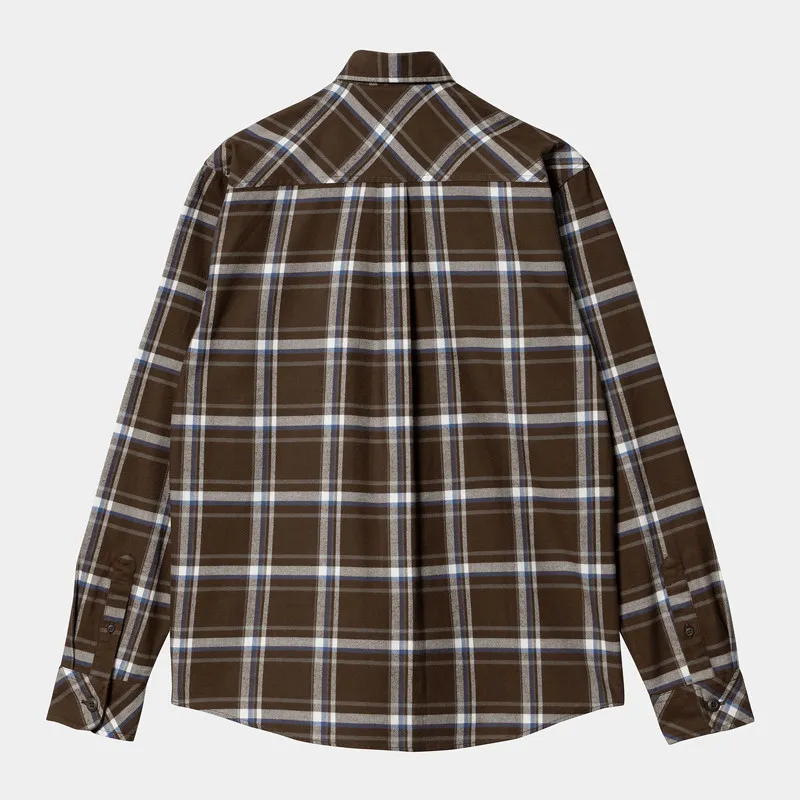 Camisa Carhartt WIP: LS Barten Shirt (Barten Check Buckeye)