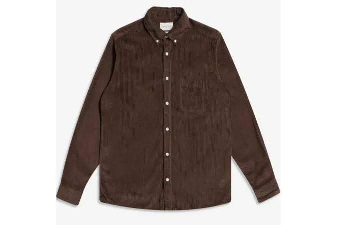 Camisa Far Afield Mod Button Down L/S Shirt Brown