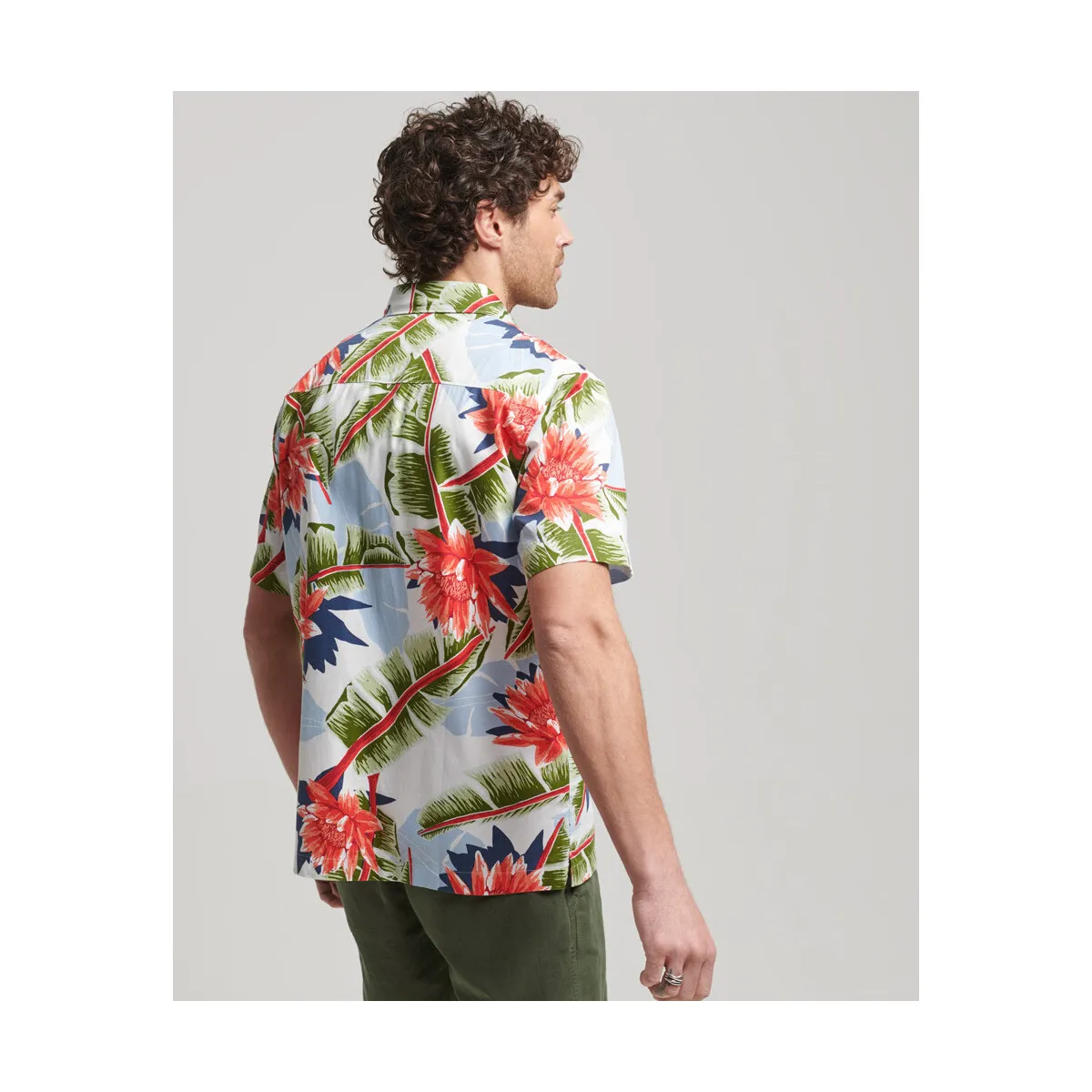 CAMISA HAWAIANA DE MANGA CORTA