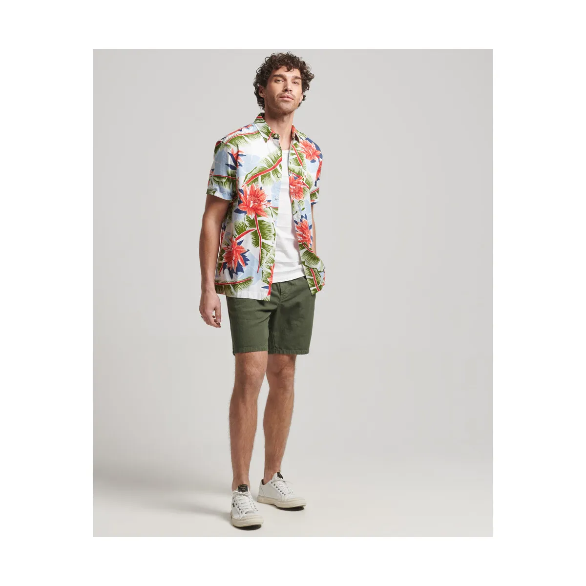 CAMISA HAWAIANA DE MANGA CORTA