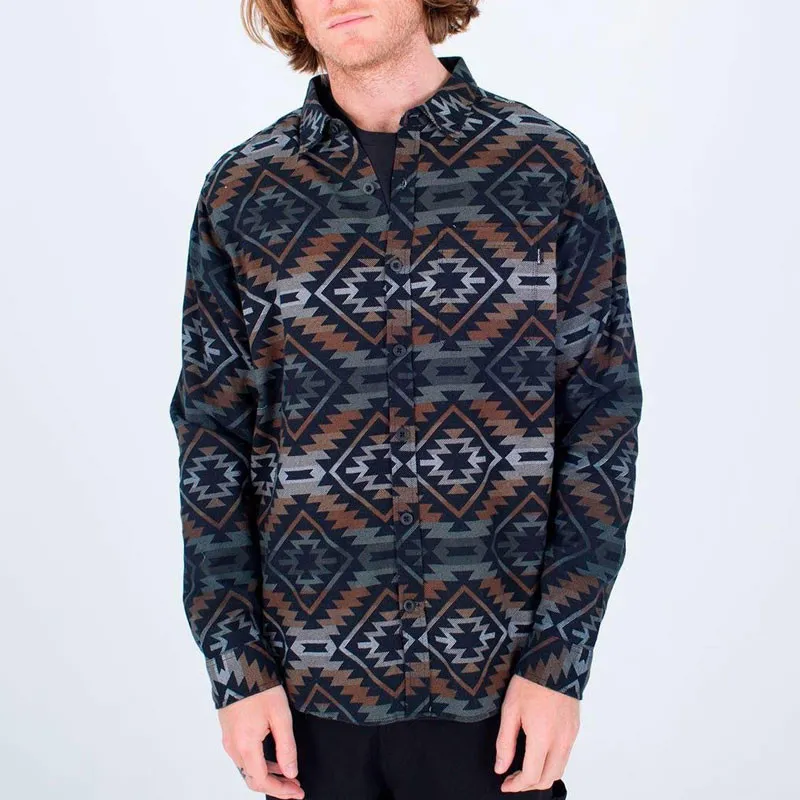 Camisa Hurley: Portland Organic Flannel (Bronzed)