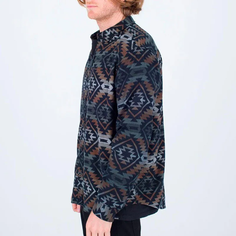 Camisa Hurley: Portland Organic Flannel (Bronzed)