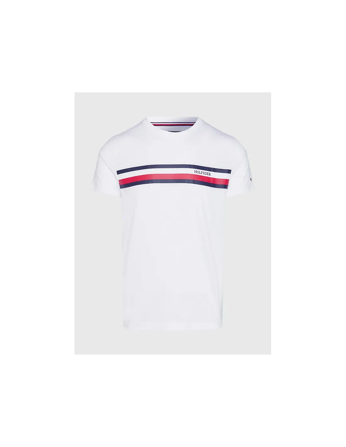 Camiseta de corte slim con monotipo Hilfiger de Tommy Hilfiger