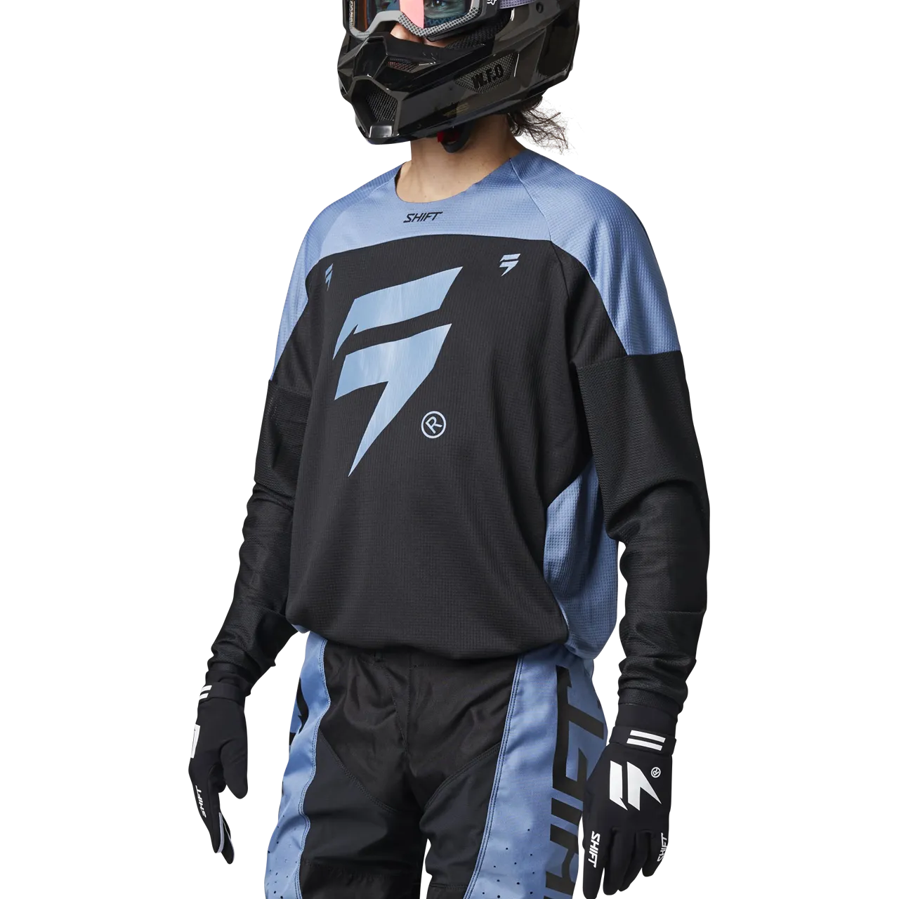 Camiseta de Cross Shift Whit3 Label Trac Negro-Azul