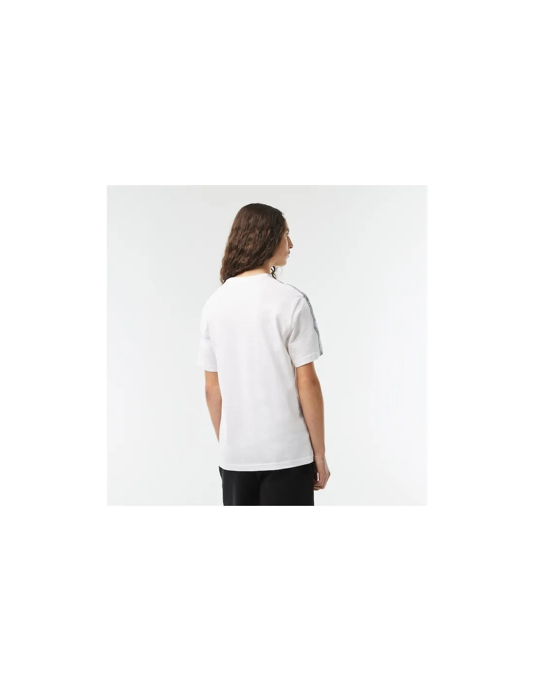 Camiseta de hombre Lacoste regular fit con bandas laterales