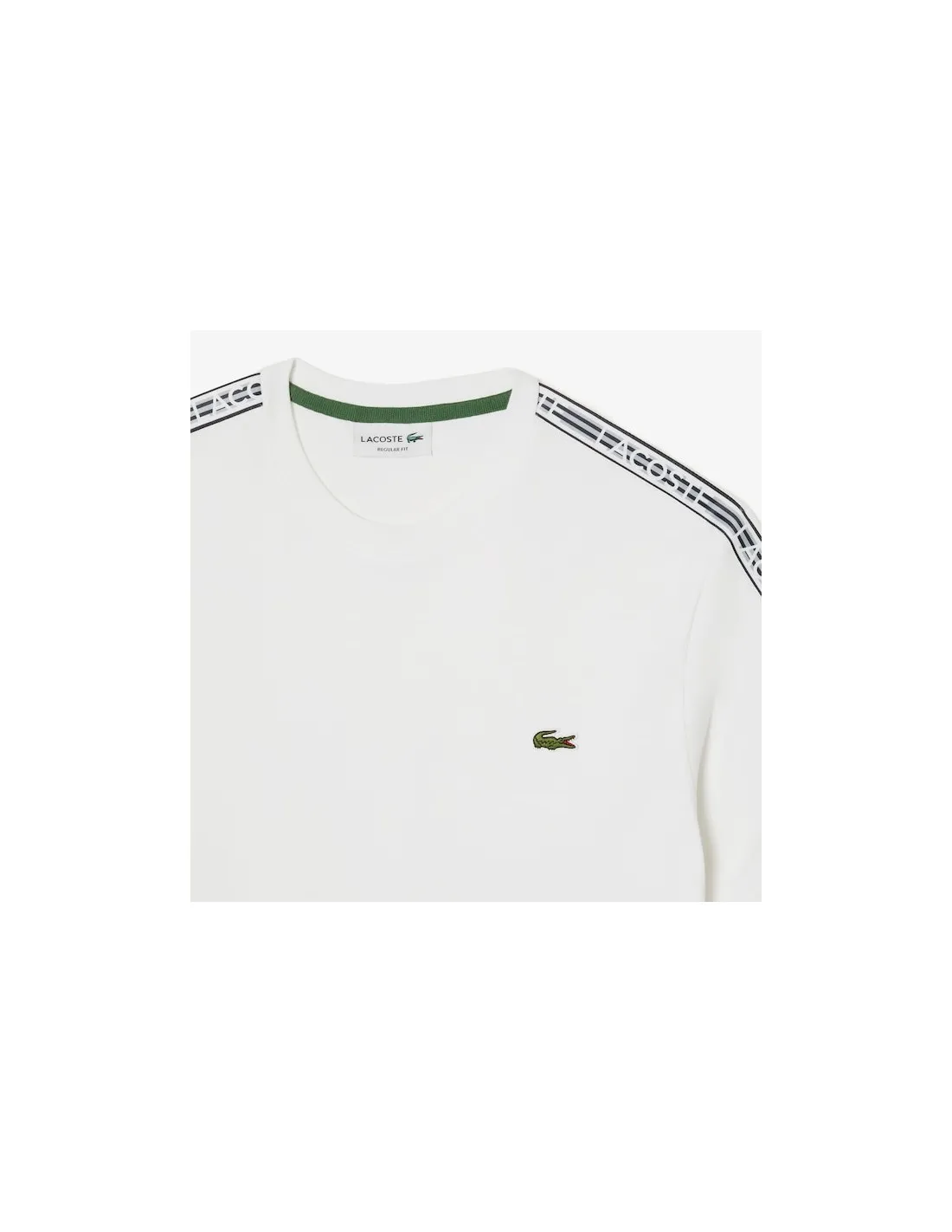 Camiseta de hombre Lacoste regular fit con bandas laterales