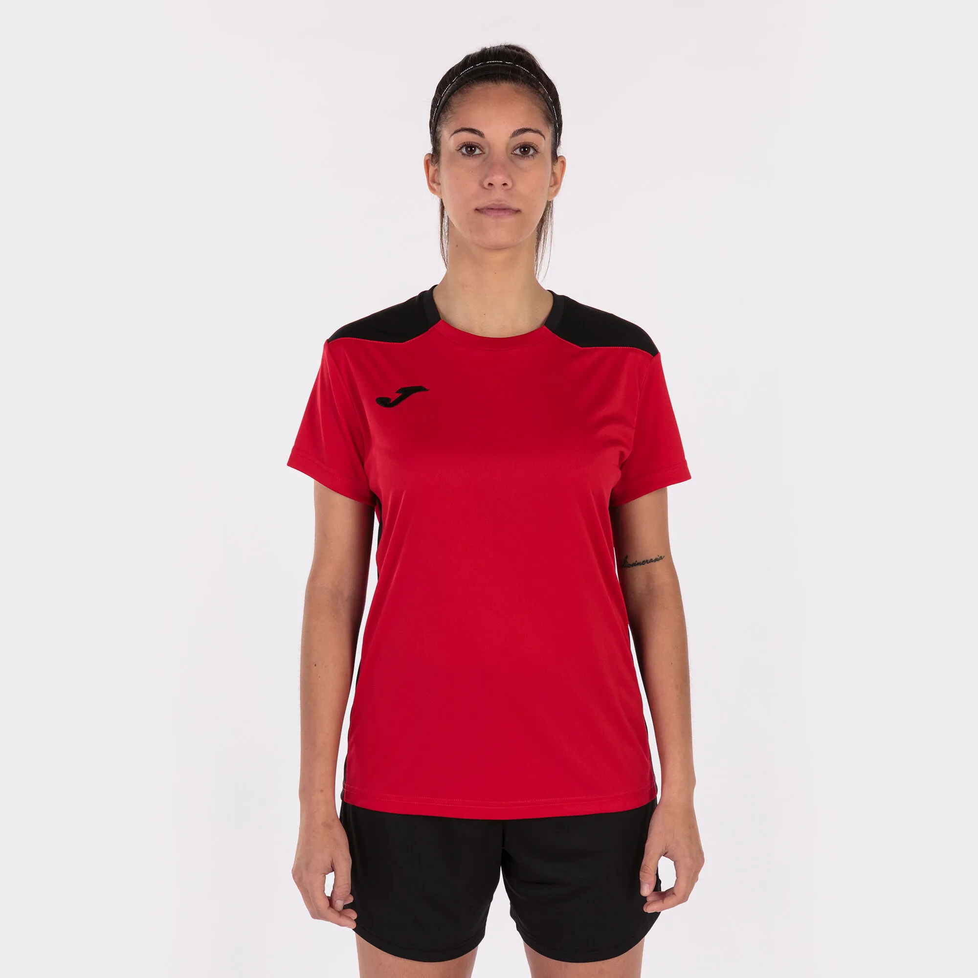 Camiseta manga corta mujer Championship VI rojo negro