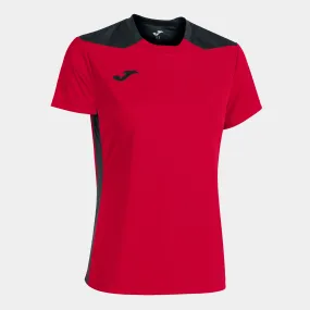 Camiseta manga corta mujer Championship VI rojo negro