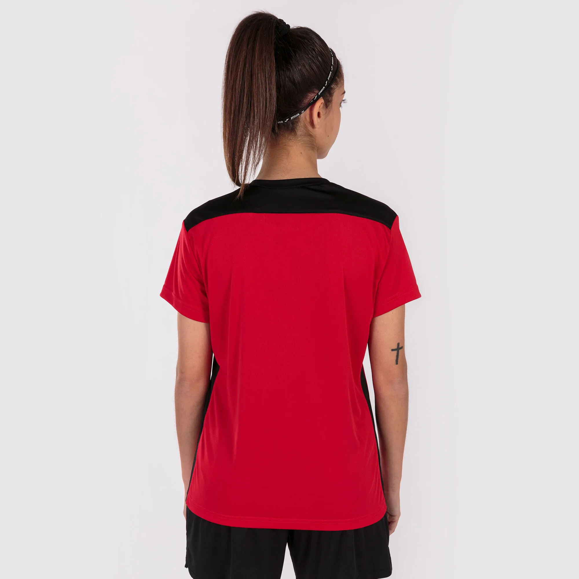 Camiseta manga corta mujer Championship VI rojo negro