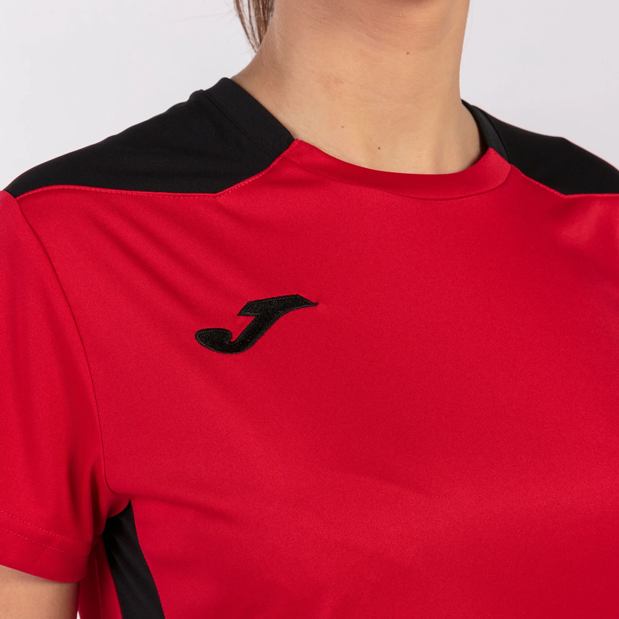 Camiseta manga corta mujer Championship VI rojo negro