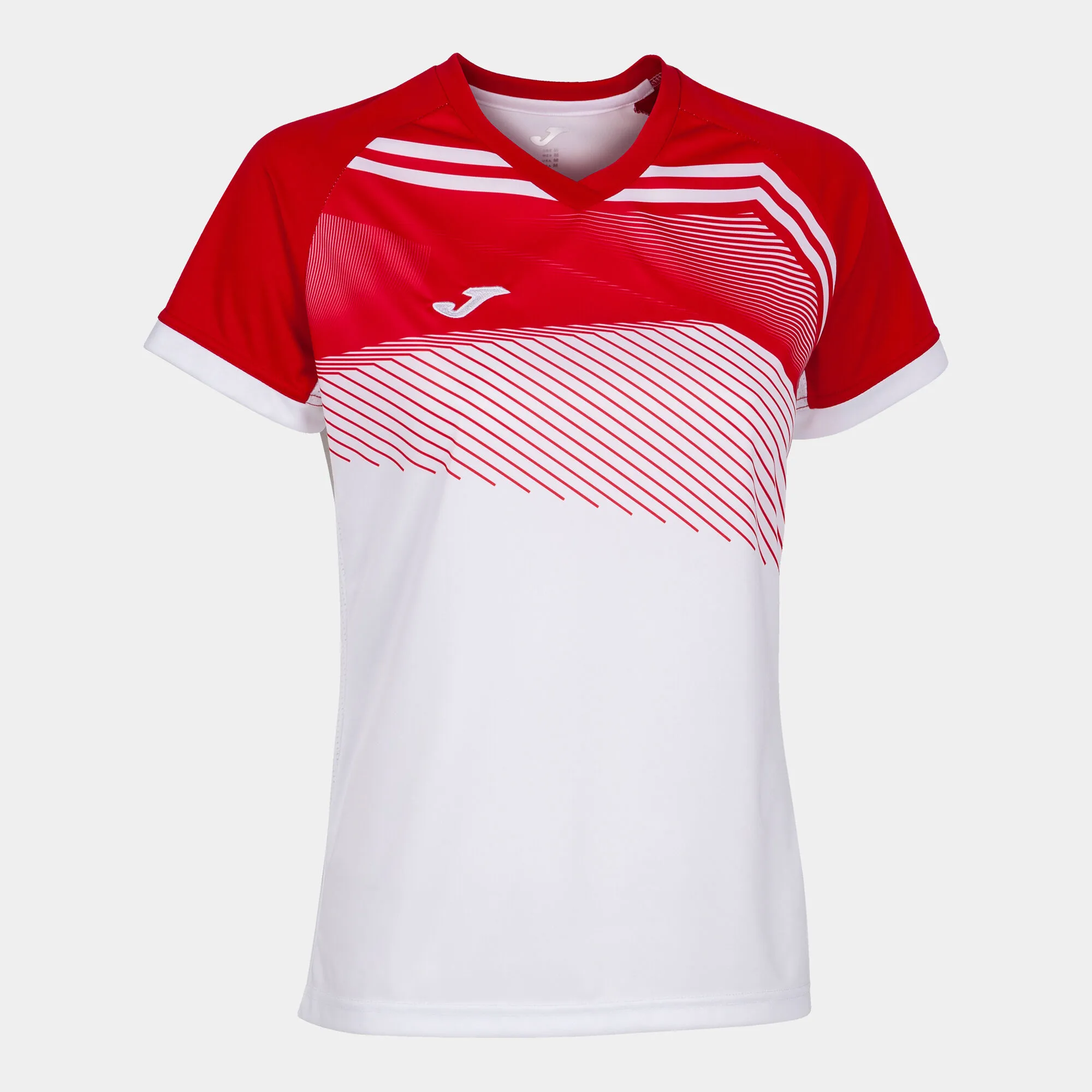 Camiseta manga corta mujer Supernova II blanco rojo