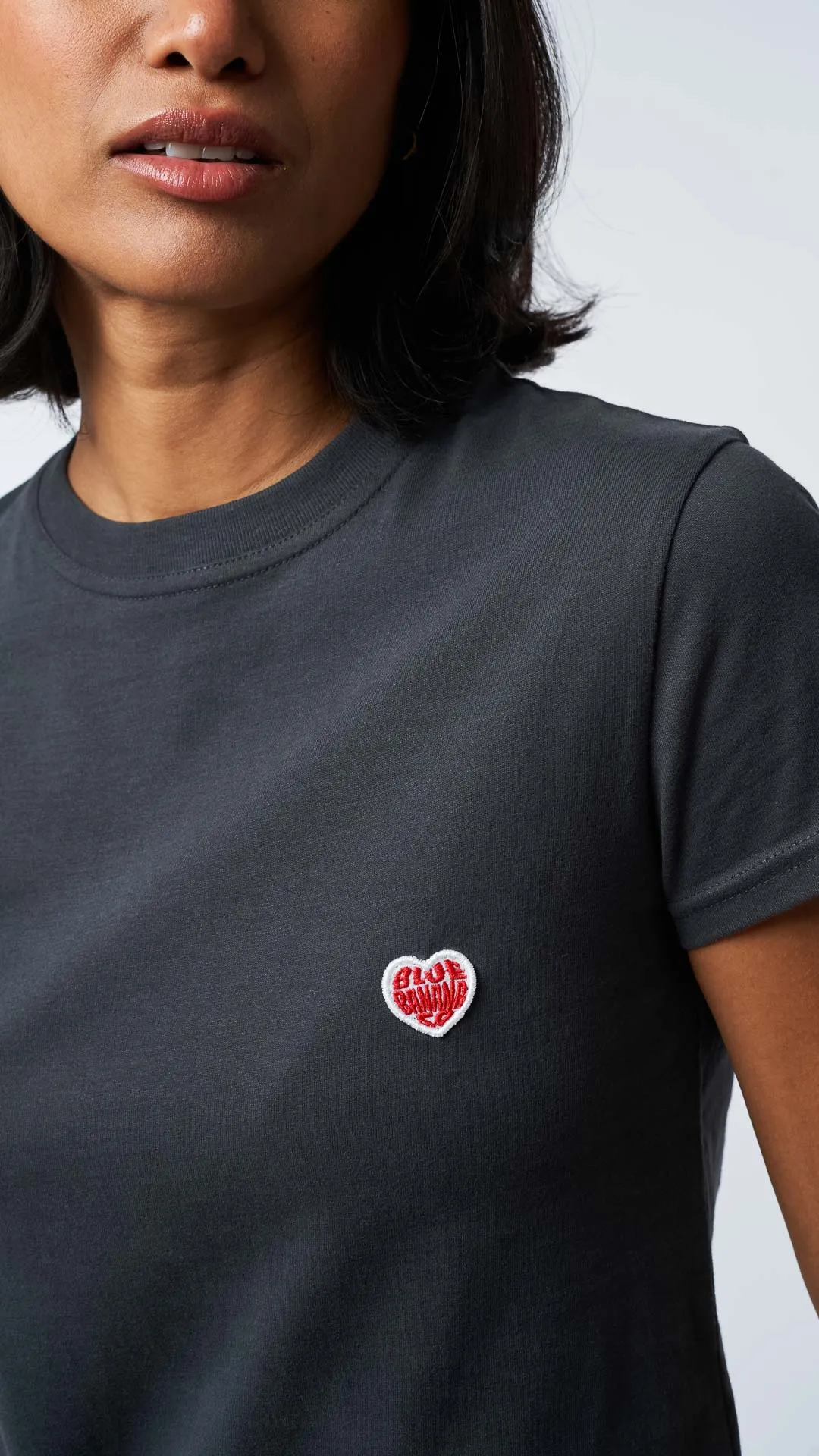 CAMISETA MUJER HEART ANTRACITA