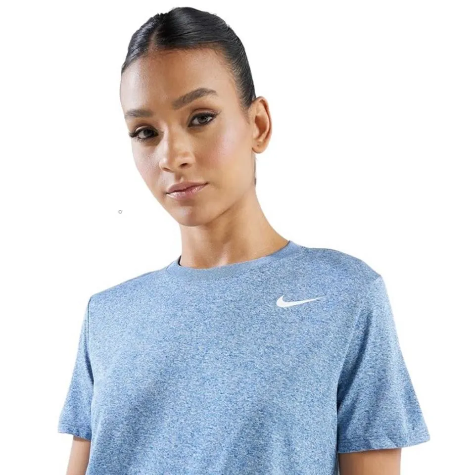 CAMISETA MUJER NIKE DRI-FIT CELESTE  DX0687-477