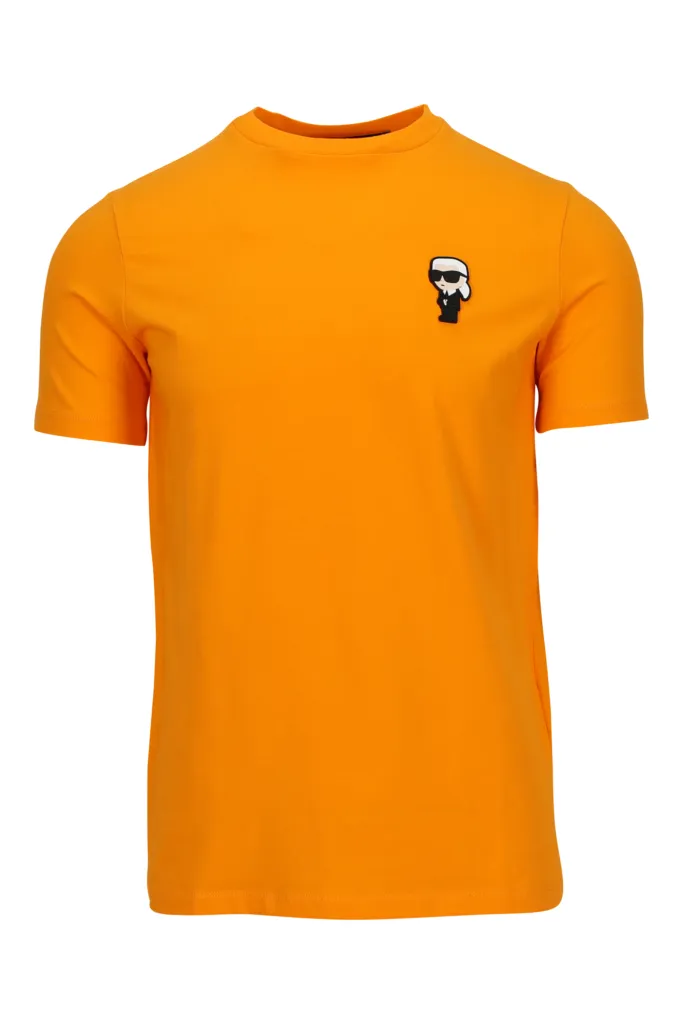 Camiseta naranja con minilogo 