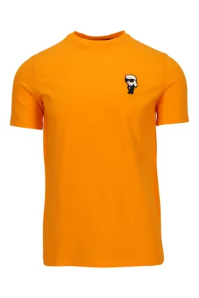 Camiseta naranja con minilogo karl en goma