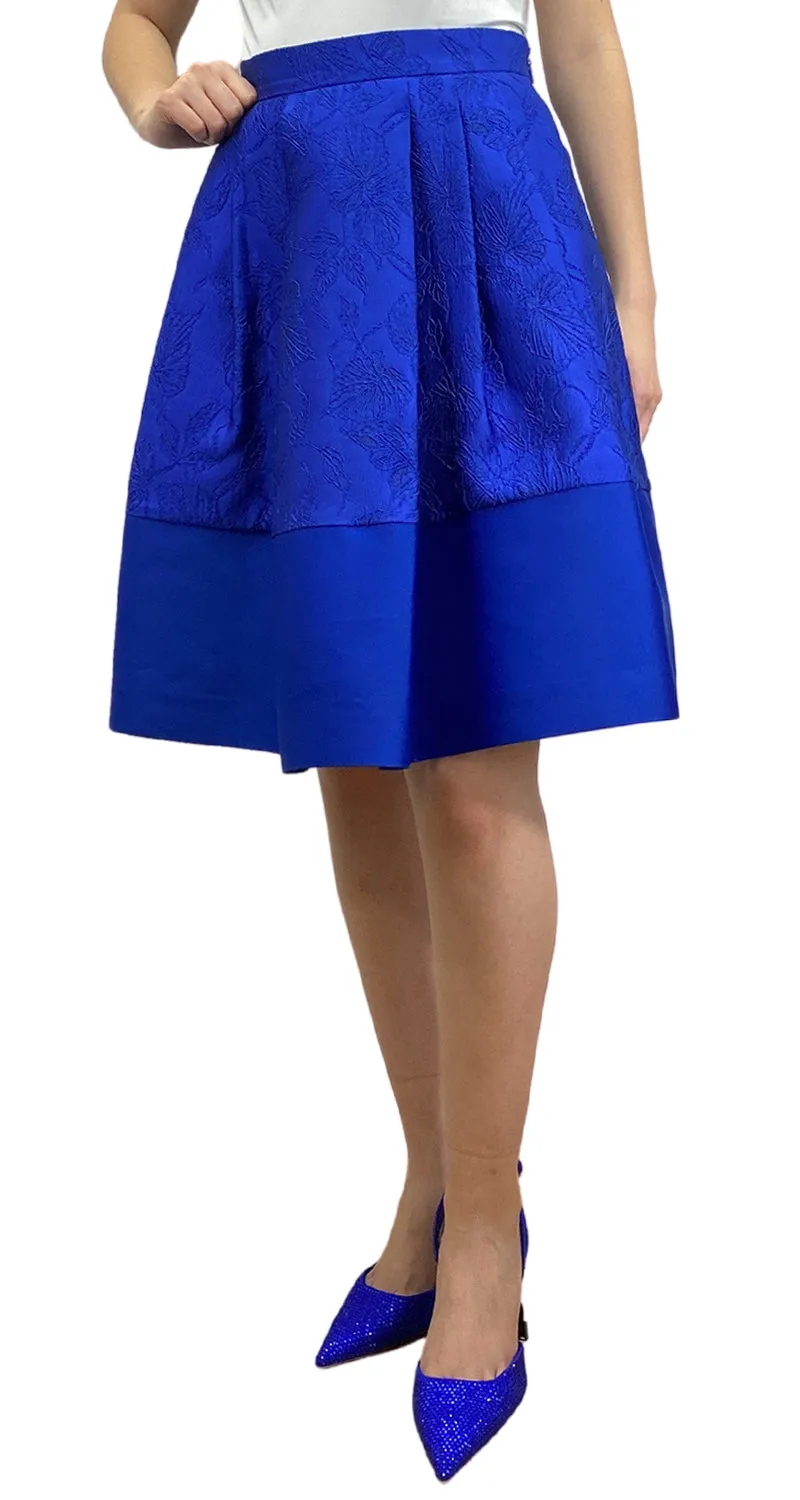 CAROLINA HERRERA Falda Jacquard Azul