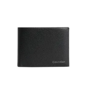 Cartera dePiel Plegado Triple Con Rfid negro -9,5x12,8x2,5cm-