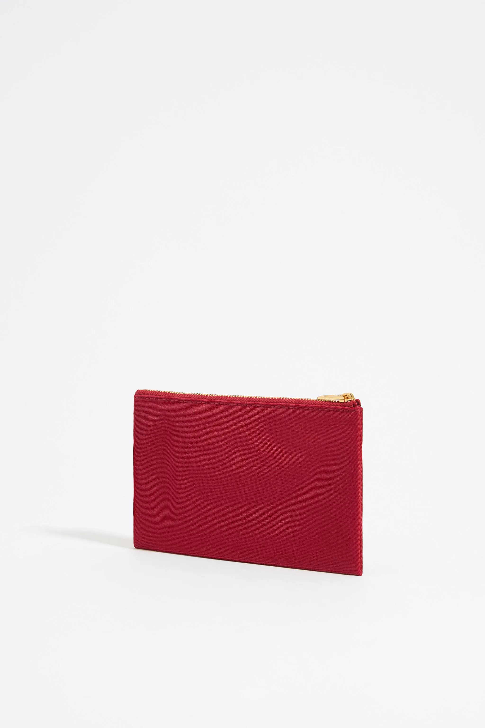 Cartera doble nylon roja