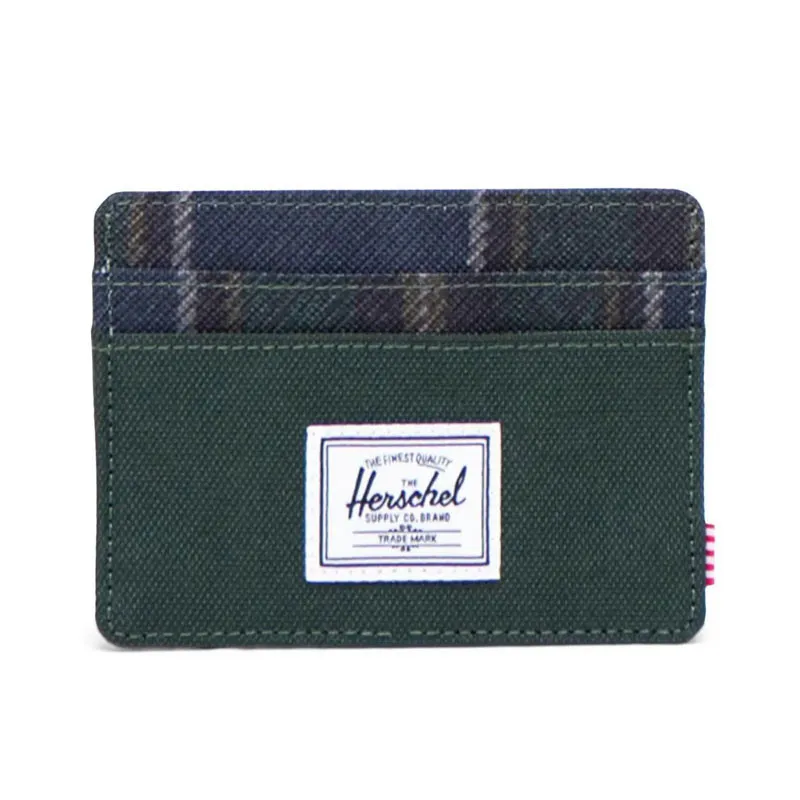 Cartera Herschel: Charlie RFID (Dark Spruce Winter Pl)