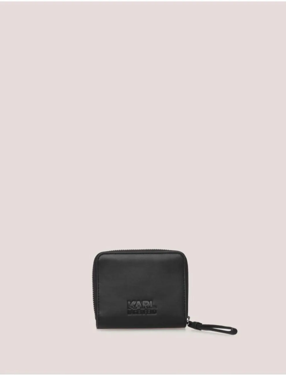 Cartera Mujer Karl Lagerfeld K/skuare Bifold Zip Wallet  Negro