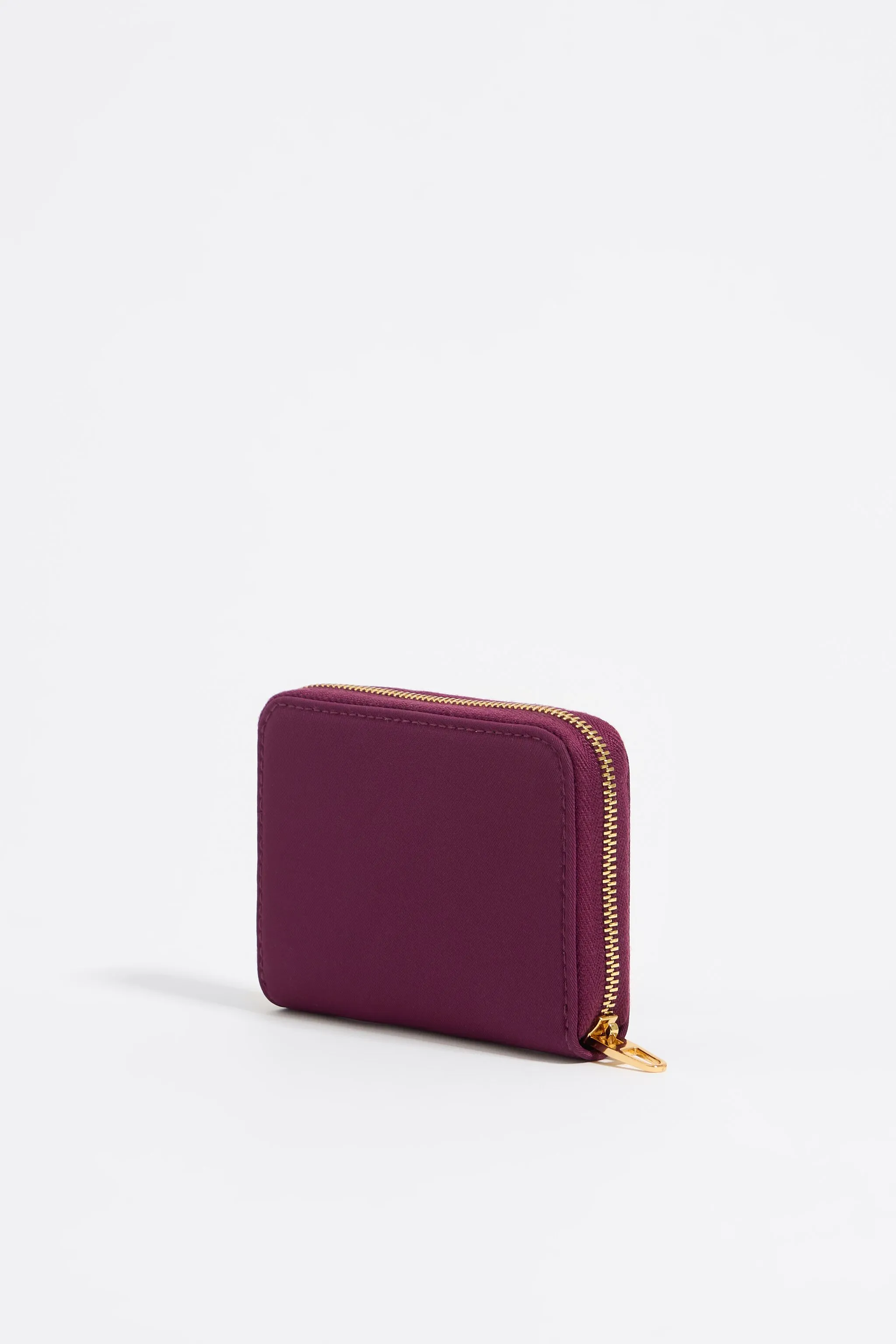 Cartera nylon ciruela