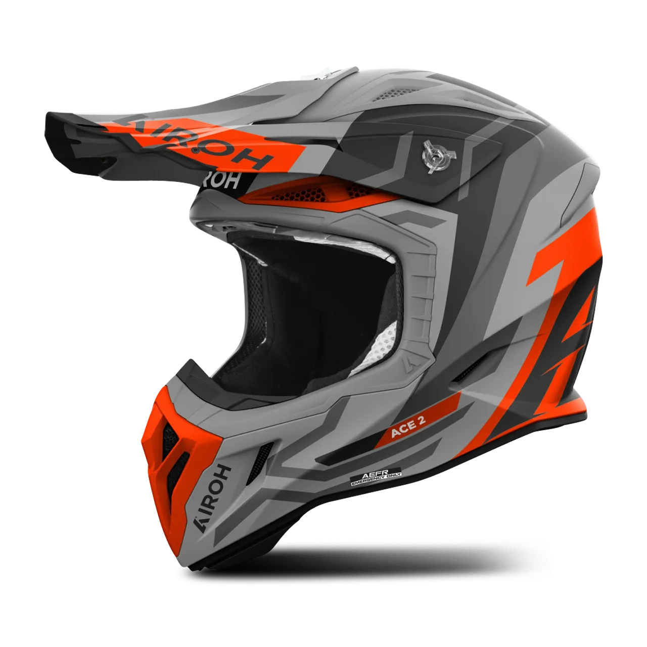 Casco de Cross Airoh Aviator Ace 2 Ground Naranja Mate 