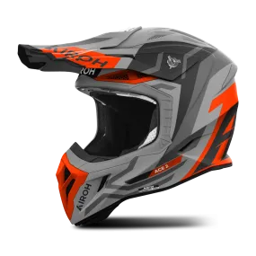 Casco de Cross Airoh Aviator Ace 2 Ground Naranja Mate 