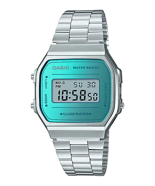 Casio Vintage Azul Espejo A168WEM-2EF