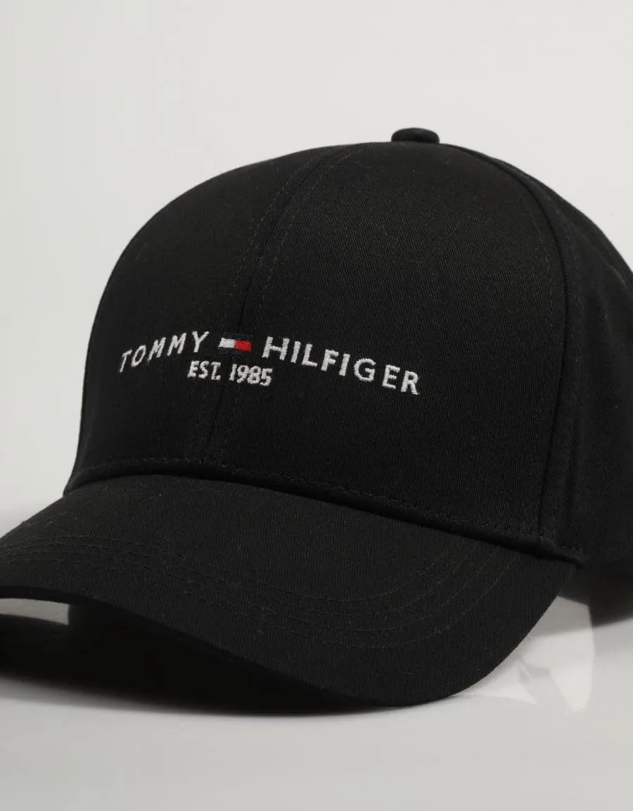  casquette TOMMY HILFIGER Th Established Cap en Noir 83077