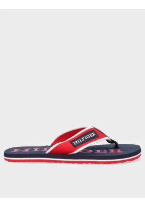 CHANCLA TOMMY HILFIGER PATCH PRIMARY RED