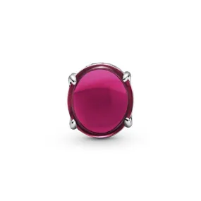 Charm Cabujón Ovalado Rosa Fucsia 799309C01