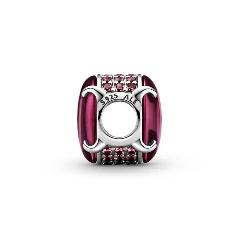 Charm Cabujón Ovalado Rosa Fucsia 799309C01