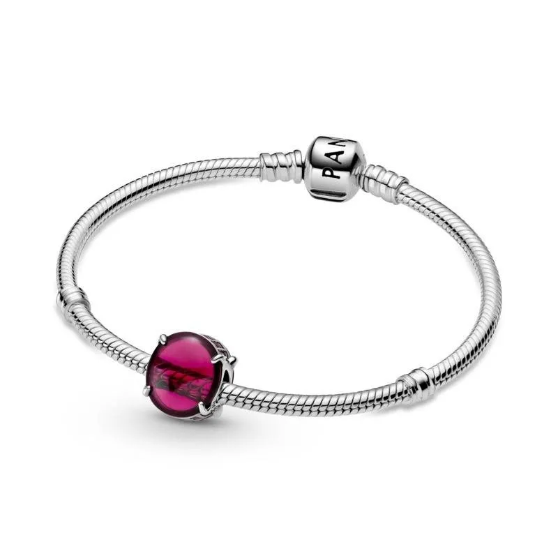 Charm Cabujón Ovalado Rosa Fucsia 799309C01