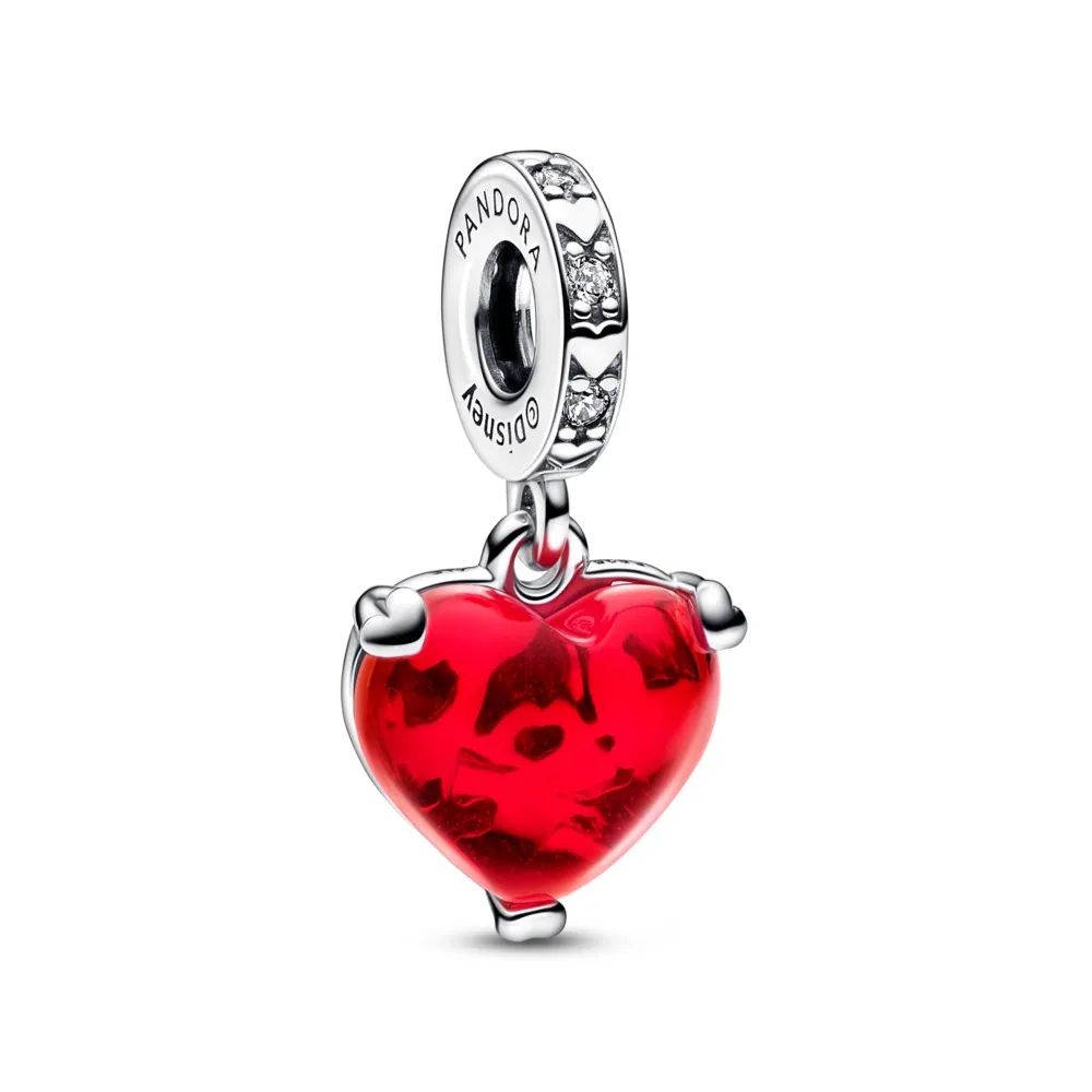 Charm Colgante Cristal de Murano Beso Mickey y Minnie Mouse de Disney 792522C01