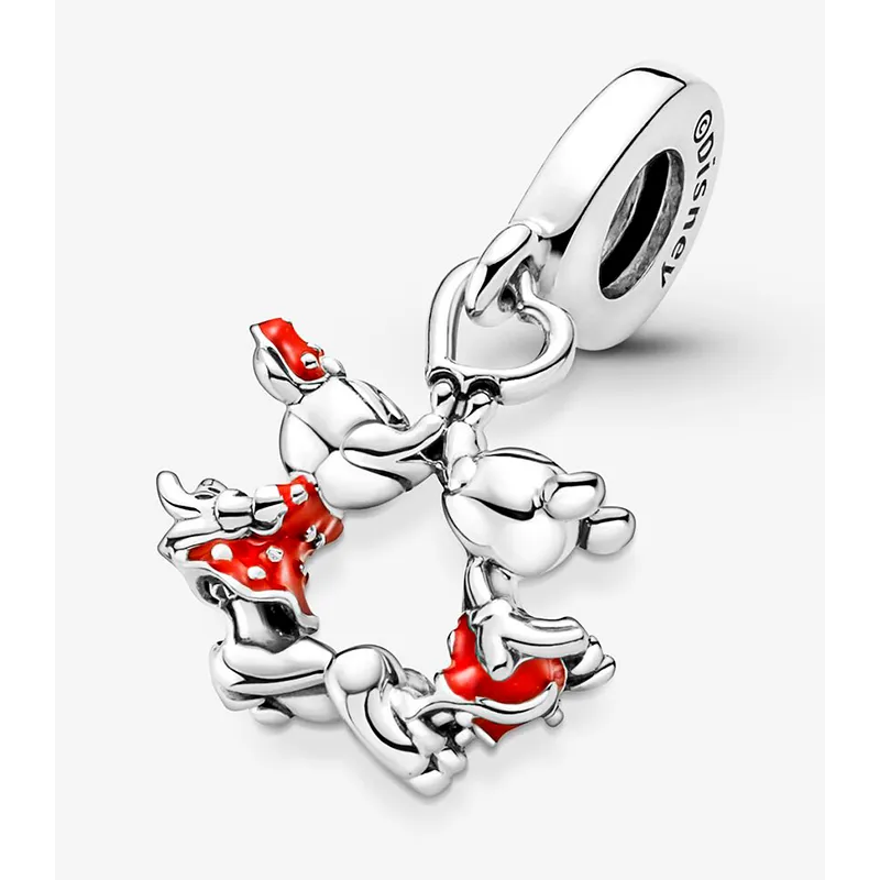 CHARM COLGANTE PANDORA MICKEY Y MINNIE "KISS" 790075C01