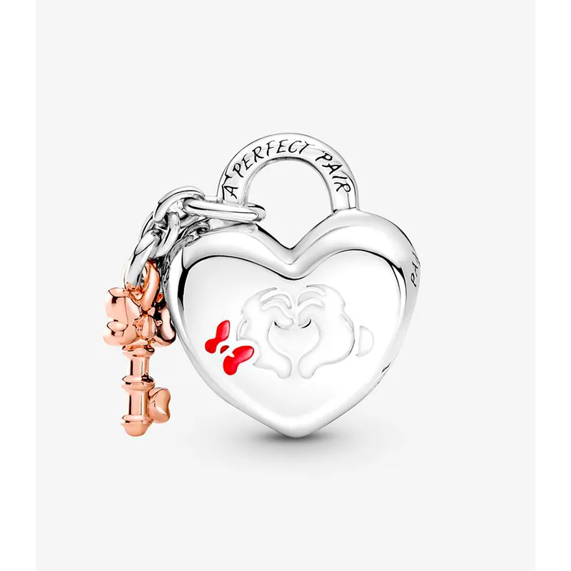 CHARM PANDORA LOVE MICKEY Y MINNIE MOUSE DISNEY 780109C01