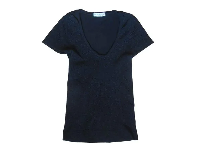 Emporio Armani Tops Negro Plata 