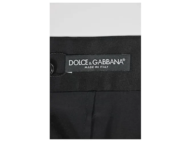 Falda midi Dolce & Gabbana en terciopelo negro 